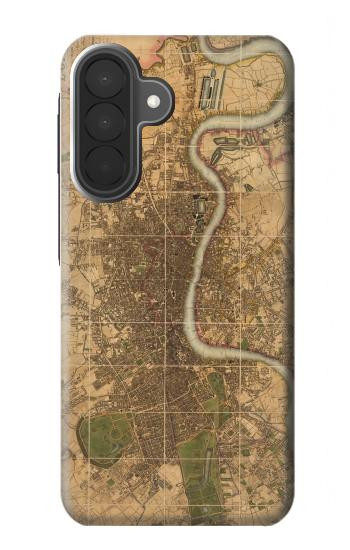 S3230 ロンドンのヴィンテージマップ Vintage Map of London Samsung Galaxy A27 バックケース、フリップケース・カバー