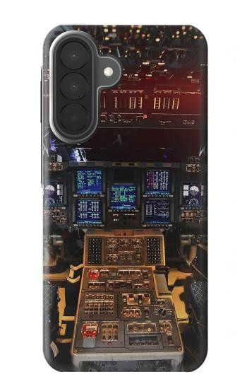 S3836 飛行機のコックピット Airplane Cockpit Samsung Galaxy A27 バックケース、フリップケース・カバー