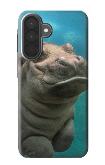 S3871 かわいい赤ちゃんカバ カバ Cute Baby Hippo Hippopotamus Samsung Galaxy A27 バックケース、フリップケース・カバー