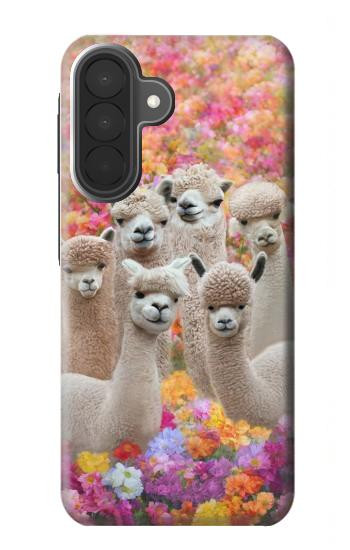 S3916 アルパカファミリー ベビーアルパカ Alpaca Family Baby Alpaca Samsung Galaxy A27 バックケース、フリップケース・カバー
