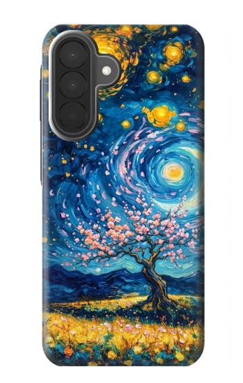 S4081 幻想銀河夜空アート Dreamy Spiral Galaxy Night Sky Art Samsung Galaxy A27 バックケース、フリップケース・カバー