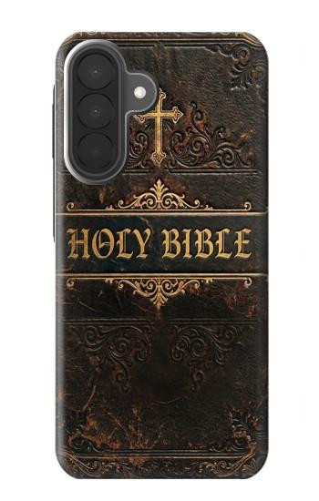 S4109 アンティーク聖書風表紙 Vintage Antique Bible Book Cover Art Samsung Galaxy A27 バックケース、フリップケース・カバー
