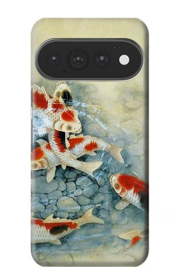 S1654 魚アート絵画 Koi Carp Fish Art Painting Google Pixel 11, 11 Pro バックケース、フリップケース・カバー