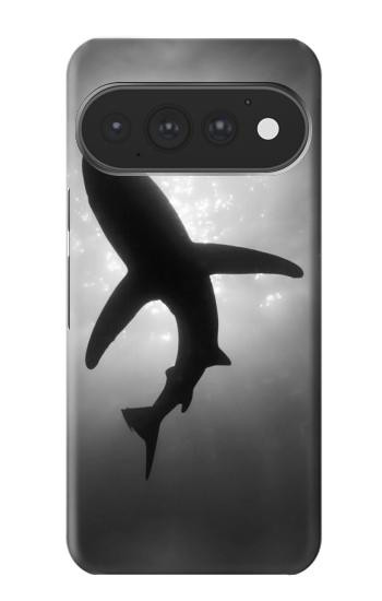 S2367 サメモノクロ Shark Monochrome Google Pixel 11, 11 Pro バックケース、フリップケース・カバー