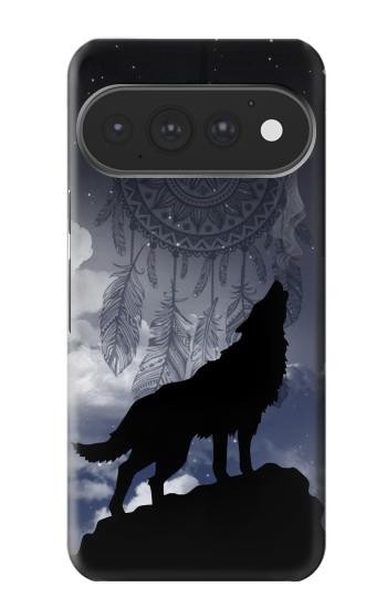 S3011 ドリームキャッチャーオオカミは 月にハウリング Dream Catcher Wolf Howling Google Pixel 11, 11 Pro バックケース、フリップケース・カバー