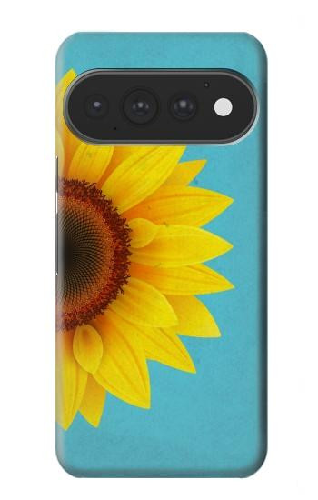 S3039 ひまわり Vintage Sunflower Blue Google Pixel 11, 11 Pro バックケース、フリップケース・カバー