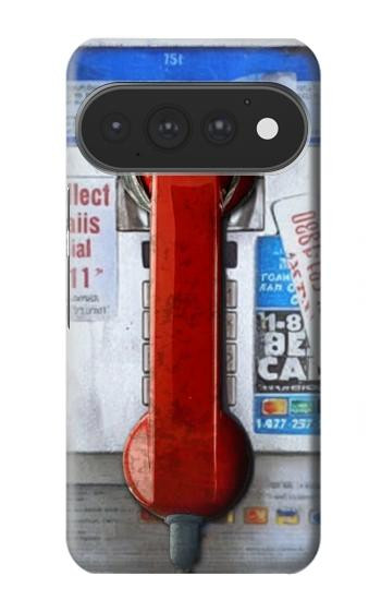 S3925 コラージュヴィンテージ公衆電話 Collage Vintage Pay Phone Google Pixel 11, 11 Pro バックケース、フリップケース・カバー