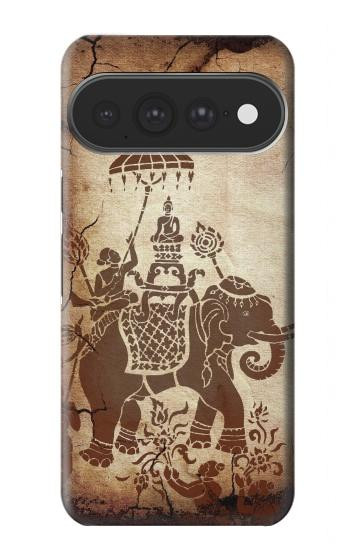 S2102 タイアート 象に仏 Thai Art Buddha on Elephant Google Pixel 11 Pro XL バックケース、フリップケース・カバー