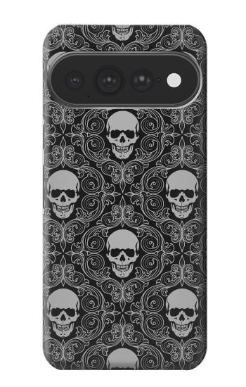 S2371 スカルヴィンテージモノクロのパターン Skull Vintage Monochrome Pattern Google Pixel 11 Pro XL バックケース、フリップケース・カバー