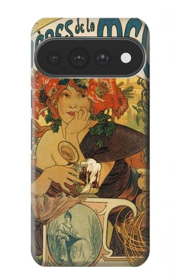 S2740 アルフォンス・ミュシャ Alphonse Mucha Bieres De La Muse Google Pixel 11 Pro XL バックケース、フリップケース・カバー