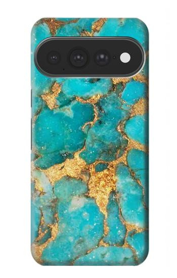 S2906 アクアターコイズ宝石グラフィックプリント Aqua Turquoise Stone Google Pixel 11 Pro XL バックケース、フリップケース・カバー