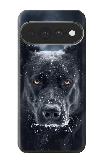 S3168 ドイツのシェパード・ブラック・ドッグ German Shepherd Black Dog Google Pixel 11 Pro XL バックケース、フリップケース・カバー