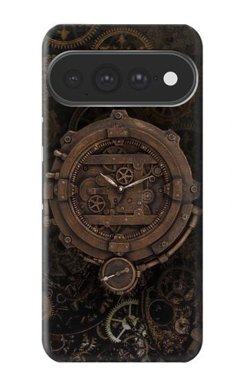 S3902 スチーム パンクなクロック ギア Steampunk Clock Gear Google Pixel 11 Pro XL バックケース、フリップケース・カバー