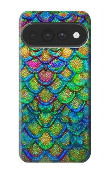 S4071 カラフルな人魚の鱗 Colorful Mermaid Scale Google Pixel 11 Pro XL バックケース、フリップケース・カバー