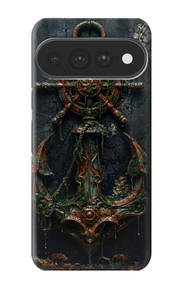 S4106 アンカーと舵輪アート Vintage Maritime Anchor Helm Art Google Pixel 11 Pro XL バックケース、フリップケース・カバー