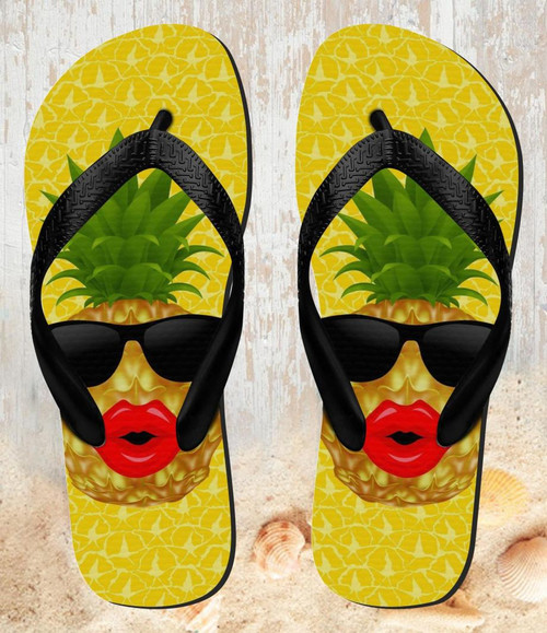 FA0259 楽しい パイナップルサングラス 接吻 Funny Pineapple Sunglasses Kiss 夏サンダル ビーチサンダル  メンズ レディース ユニセックス