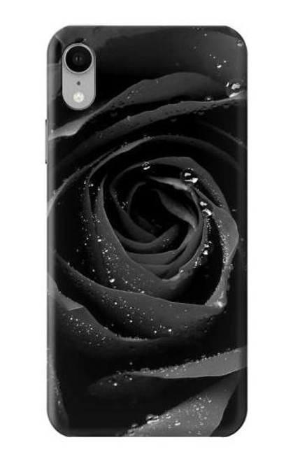 S1598 黒バラ Black Rose iPhone XR バックケース、フリップケース・カバー