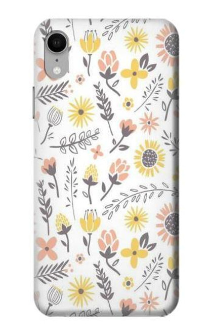 S2354 パステルの花のパターン Pastel Flowers Pattern iPhone XR バックケース、フリップケース・カバー