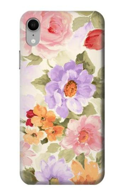 S3035 花 Sweet Flower Painting iPhone XR バックケース、フリップケース・カバー