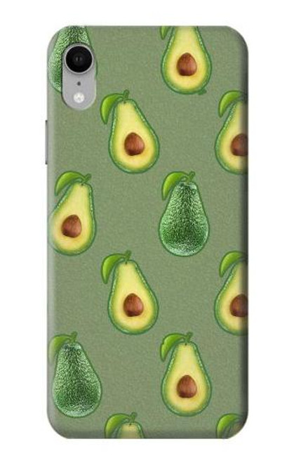 S3285 アボカドパターン Avocado Fruit Pattern iPhone XR バックケース、フリップケース・カバー