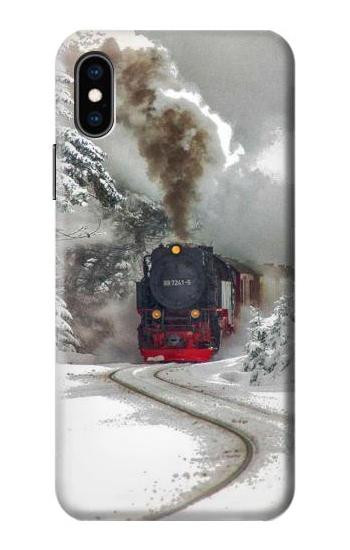 S1509 蒸気機関車 Steam Train iPhone X, iPhone XS バックケース、フリップケース・カバー