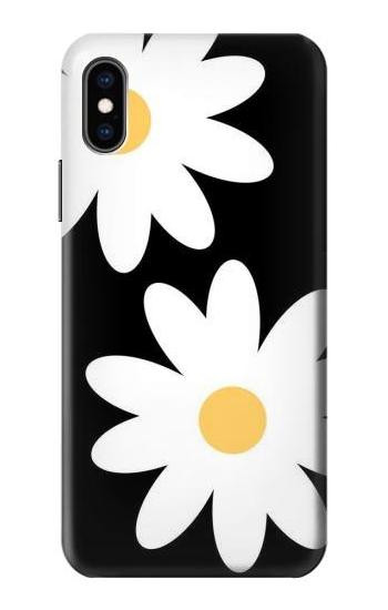 S2315 デイジー白い花 Daisy White Flowers iPhone X, iPhone XS バックケース、フリップケース・カバー