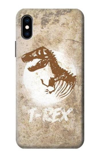 S2372 -ジュラ紀の化石 - T-Rex Jurassic Fossil iPhone X, iPhone XS バックケース、フリップケース・カバー