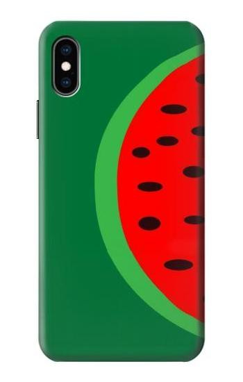 S2383 スイカ Watermelon iPhone X, iPhone XS バックケース、フリップケース・カバー
