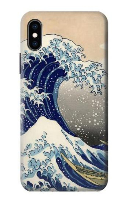 S2389 葛飾北斎 神奈川沖浪裏 Katsushika Hokusai The Great Wave off Kanagawa iPhone X, iPhone XS バックケース、フリップケース・カバー