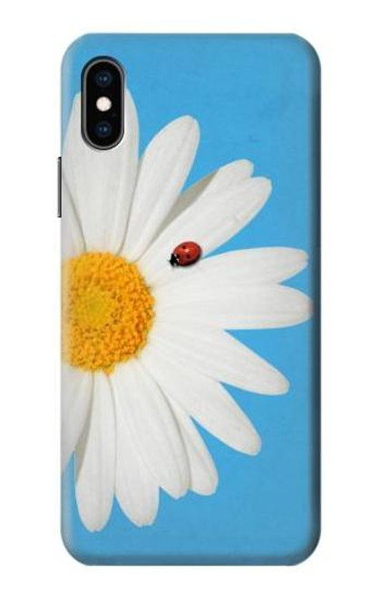 S3043 ビンテージ デイジー 天道虫 Vintage Daisy Ladybug iPhone X, iPhone XS バックケース、フリップケース・カバー