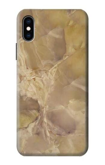 S3240 黄色の大理石 Yellow Marble Stone iPhone X, iPhone XS バックケース、フリップケース・カバー