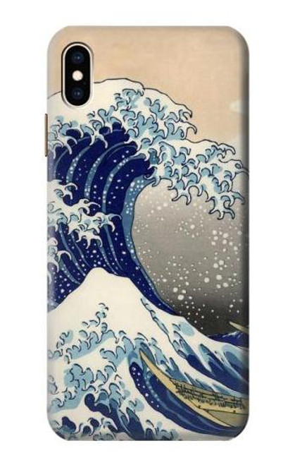 S2389 葛飾北斎 神奈川沖浪裏 Katsushika Hokusai The Great Wave off Kanagawa iPhone XS Max バックケース、フリップケース・カバー