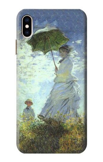 S2415 クロード・モネ パラソルを持つ女性 Claude Monet Woman with a Parasol iPhone XS Max バックケース、フリップケース・カバー
