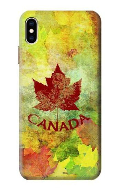 S2523 カナダ秋のメープルリーフ Canada Autumn Maple Leaf iPhone XS Max バックケース、フリップケース・カバー