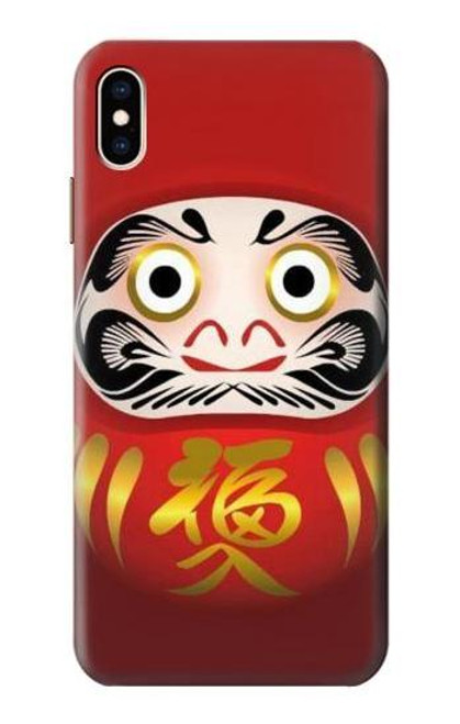 S2839 だるま Japan Daruma Doll iPhone XS Max バックケース、フリップケース・カバー