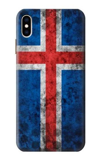 S3000 アイスランドサッカー Iceland Football Soccer Flag iPhone XS Max バックケース、フリップケース・カバー