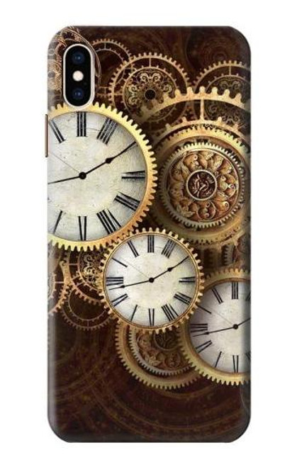 S3172 金時計 Gold Clock Live iPhone XS Max バックケース、フリップケース・カバー