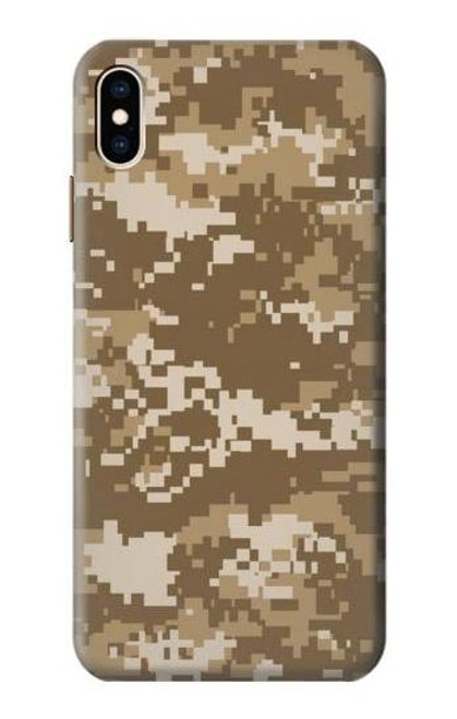 S3294 陸軍砂漠タンコヨーテカモ迷彩 Army Desert Tan Coyote Camo Camouflage iPhone XS Max バックケース、フリップケース・カバー