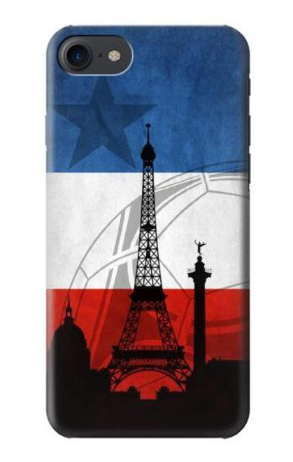 S2980 フランスサッカー France Football Soccer Flag iPhone 7, iPhone 8 バックケース、フリップケース・カバー