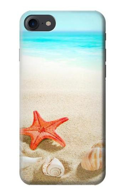 S3212 シーシェルズ・ヒトデ・ビーチ Sea Shells Starfish Beach iPhone 7, iPhone 8 バックケース、フリップケース・カバー