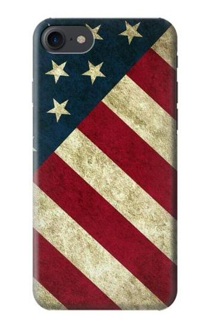 S3295 米国の国旗 US National Flag iPhone 7, iPhone 8 バックケース、フリップケース・カバー