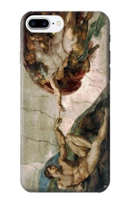 S0179 ミケランジェロ アダムの創造 Michelangelo The creation of Adam iPhone 7 Plus, iPhone 8 Plus バックケース、フリップケース・カバー