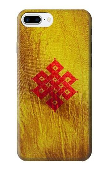 S2318 永遠の結び目ユニティ仏教 Eternal Knot Unity Buddhist Spiritual Meditation Sign iPhone 7 Plus, iPhone 8 Plus バックケース、フリップケース・カバー