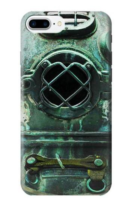 S2632 アンティークヴィンテージ深海ダイビングヘルメット Antique Vintage Deep Sea Diver Helmet iPhone 7 Plus, iPhone 8 Plus バックケース、フリップケース・カバー