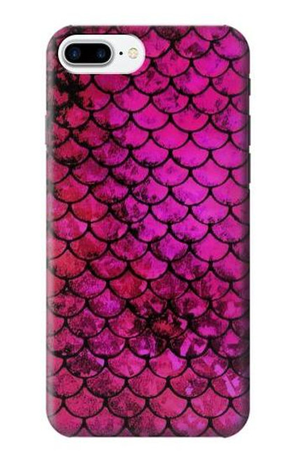 S3051 ピンク人魚のスケール Pink Mermaid Fish Scale iPhone 7 Plus, iPhone 8 Plus バックケース、フリップケース・カバー