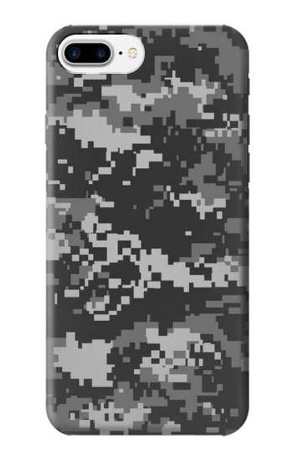S3293 アーバンブラックカモ迷彩 Urban Black Camo Camouflage iPhone 7 Plus, iPhone 8 Plus バックケース、フリップケース・カバー