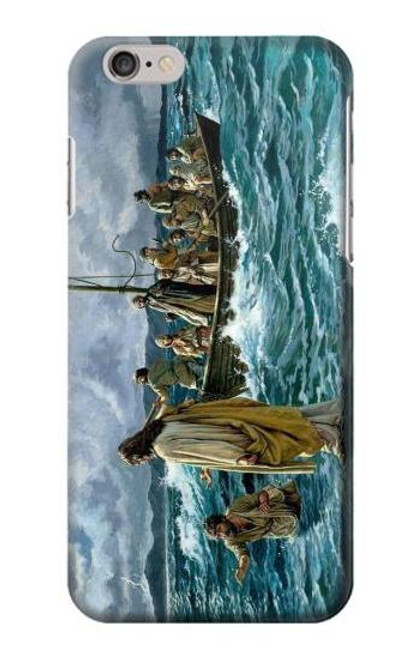 S1722 海の上を歩くイエス Jesus Walk on The Sea iPhone 6 6S バックケース、フリップケース・カバー