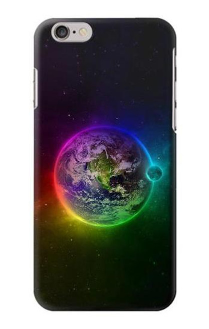 S2570 カラフルな惑星 Colorful Planet iPhone 6 6S バックケース、フリップケース・カバー