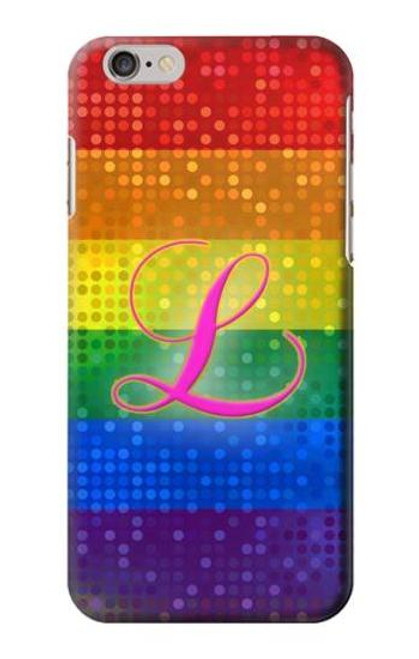 S2900 レインボーLGBTレズビアンプライド旗 Rainbow LGBT Lesbian Pride Flag iPhone 6 6S バックケース、フリップケース・カバー