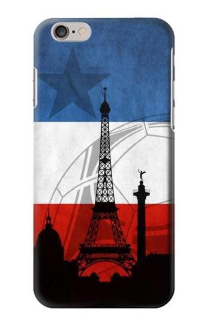 S2980 フランスサッカー France Football Soccer Flag iPhone 6 6S バックケース、フリップケース・カバー